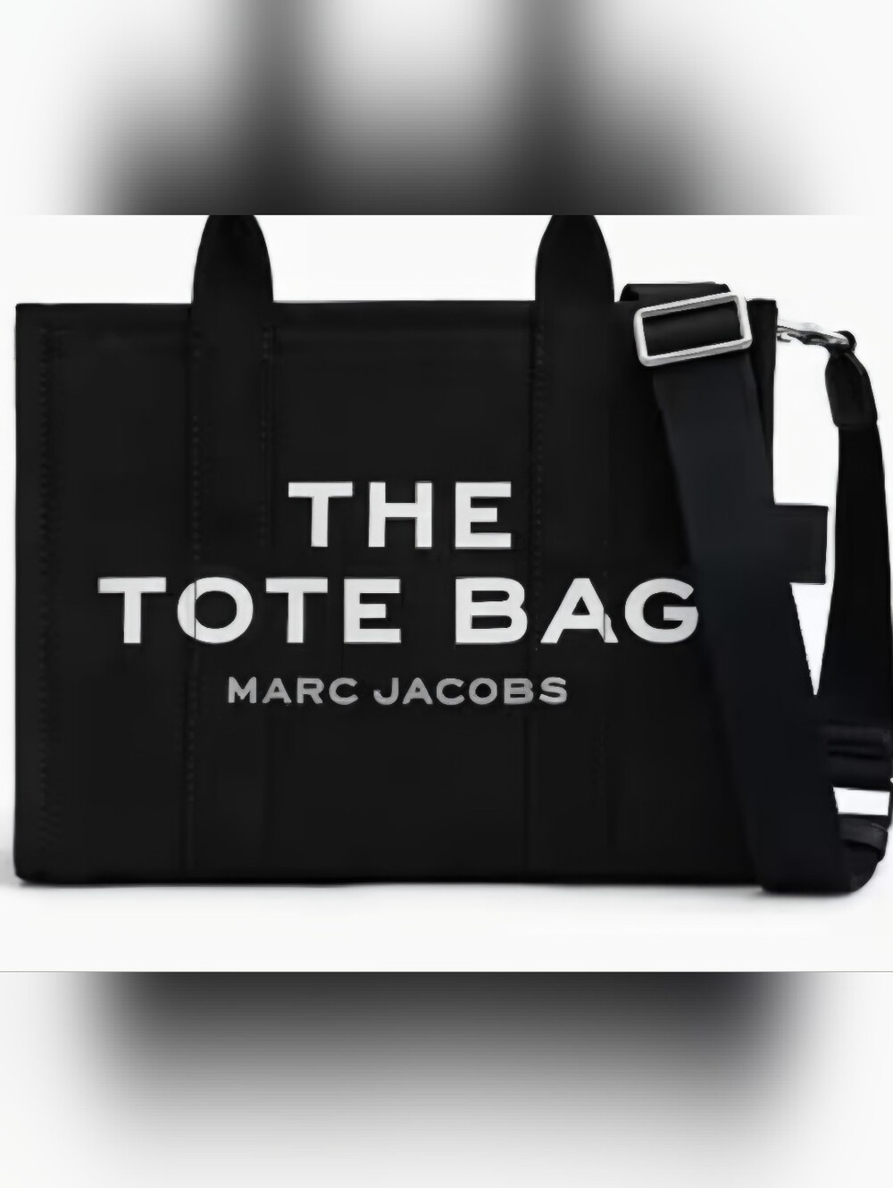 Marc Jacobs Medium "The Tote Bag" - Black with White Logo * Unisex